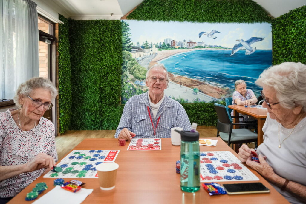 Ibis care aged care Bexley bingo activity